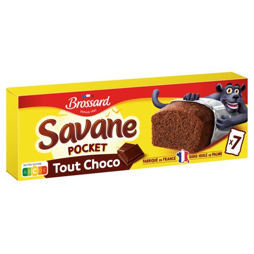 Brossard Savane tout chocolat 210g