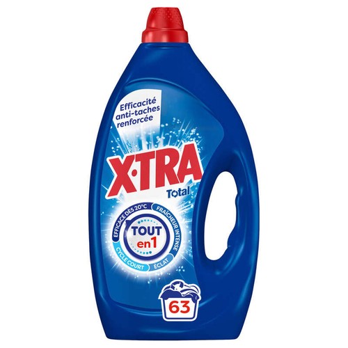 X.Tra Lessive Liquide Total 4+1 *63 Lavages 2,835L