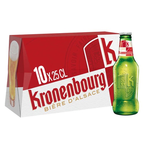 Kronenbourg Bière Blonde d'Alsace 10x25cl