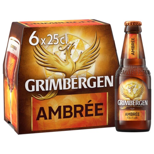 Grimbergen Bière ambrée 6x25cl
