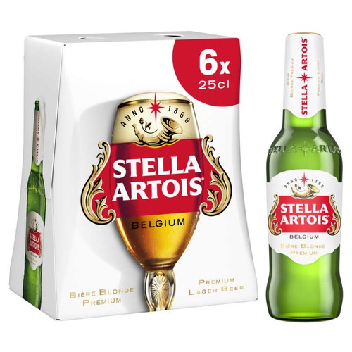 Stella Artois Bière 6x25cl