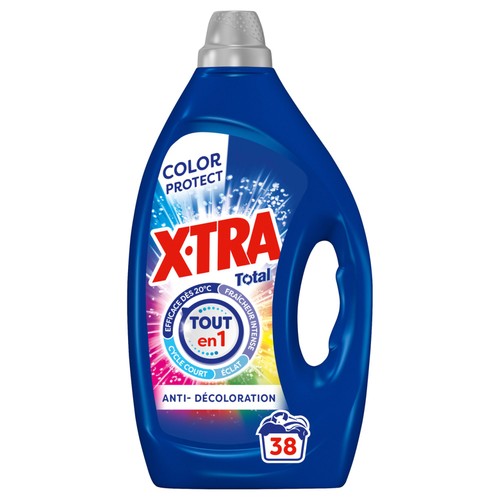 X-Tra Lessive Liquide total Tout en1 Color Protect x38 Lavages