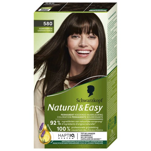 Schwarzkopf Natural&Easy Coloration Permanente 580 Châtain Foncé