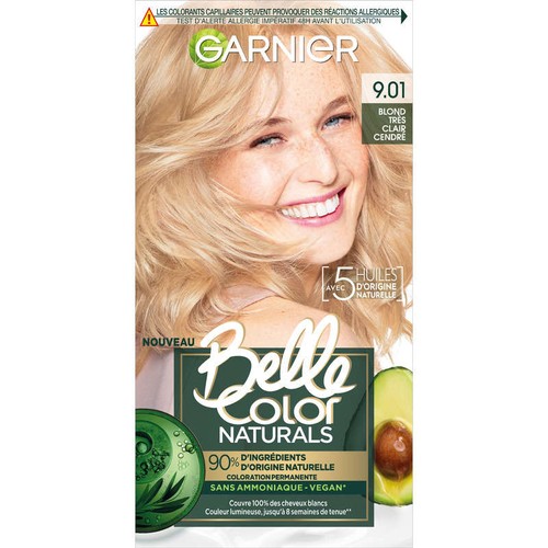 Belle Color Naturals Coloration 9.01 Blond très clair cendré