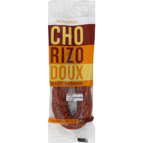 Monoprix Chorizo Doux Pur Porc 225g