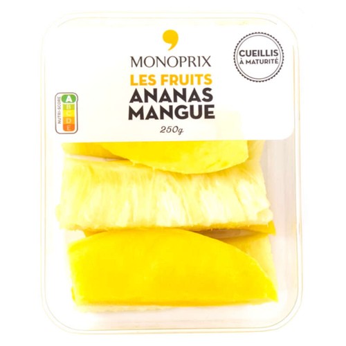 Monoprix Ananas mangue cueillis à maturité 250g