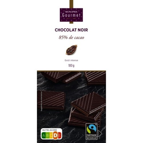 Monoprix Gourmet Chocolat Noir 85% 100g