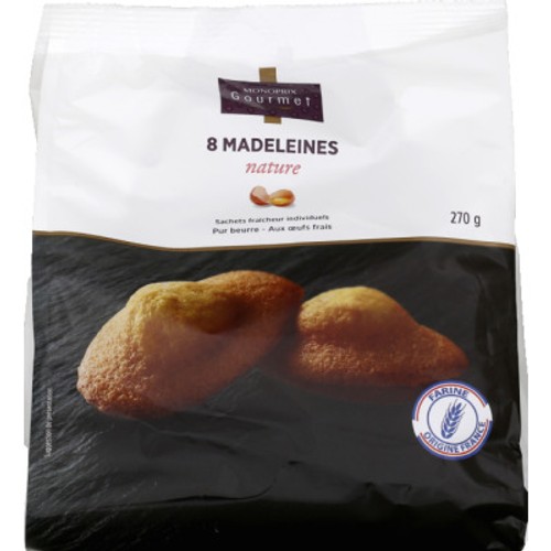 Monoprix Gourmet Madeleines nature x8