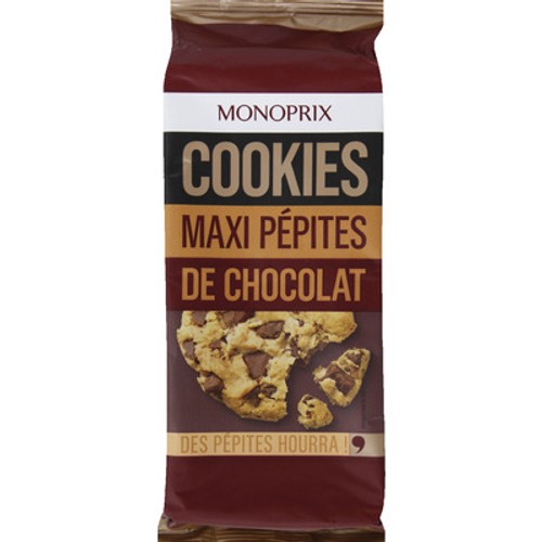 Monoprix Cookies Maxi Pépites de Chocolat 184g