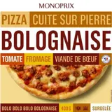 Monoprix Pizza Bolognaise Surgelée 400g