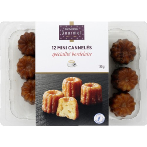 Monoprix Gourmet Mini Cannelés Spécialité Bordelaise x12