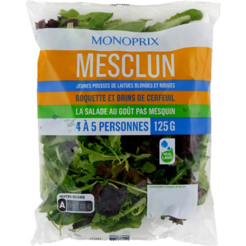 Monoprix mesclun 125g