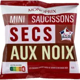 Monoprix Mini Saucisson Secs Aux Noix Qualité Supérieure 75g