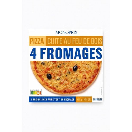 Monoprix Pizza 4 fromages 420g