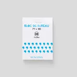 Monoprix Maison Bloc Notes, 7,4X10,5Cm, Petits Carreaux, 80 Feuilles, 80Gr/M²