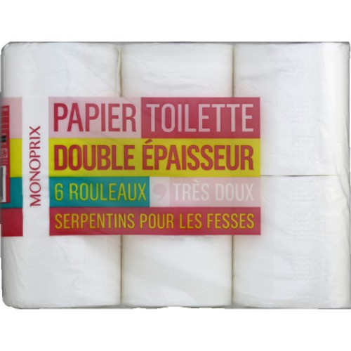 Monoprix Papier Toilette double épaisseur x6