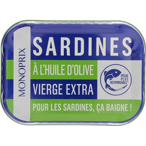 Monoprix Sardines à l'Huile d'Olive Vierge Extra 87g