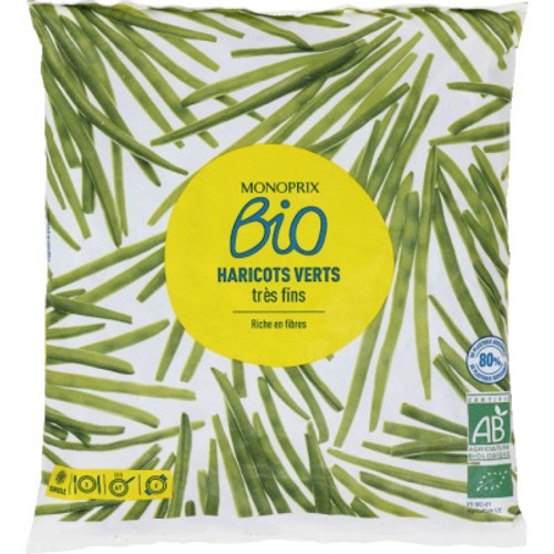 Monoprix Bio Haricots Verts très fins 600g