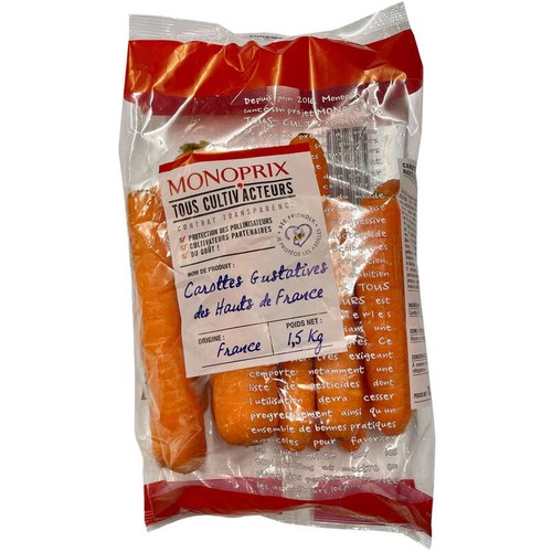 Monoprix Tous Cultiv'Acteurs Bee Friendly Carotte Gustative 1,5kg