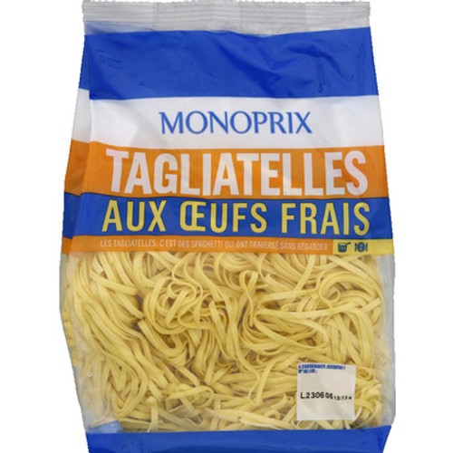 Monoprix Tagliatelles aux œufs frais 350g