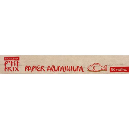 Monoprix P'Tit Prix Papier Aluminium 50m