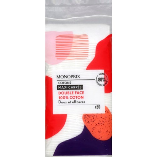 Monoprix Duo Cotons Maxi Duo x50