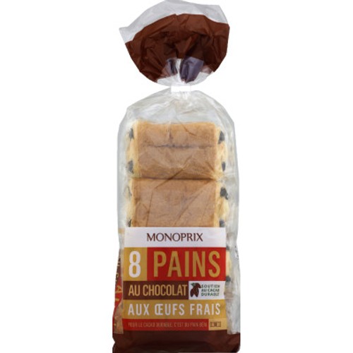 Monoprix 8 Pains Au Chocolat 360g
