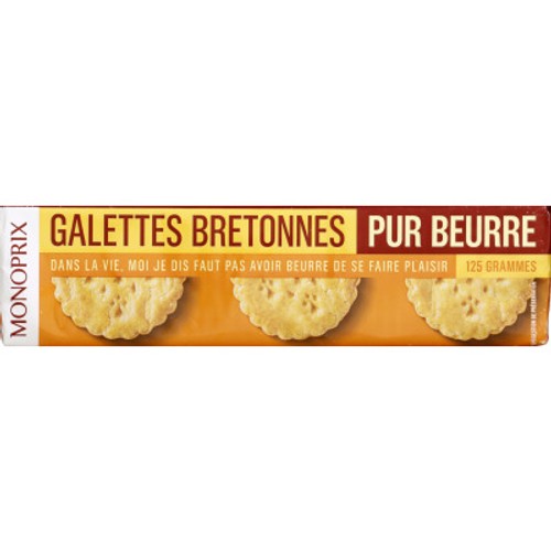 Monoprix Galettes Bretonnes Pur Beurre 125g