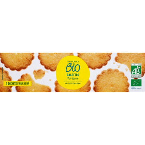 Monoprix Bio Galettes Pur Beurre 125g