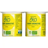 Monoprix Bio Yaourt Citron au Lait Entier 4x125g