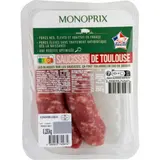 Monoprix Saucisses de Toulouse Filière 2x250g