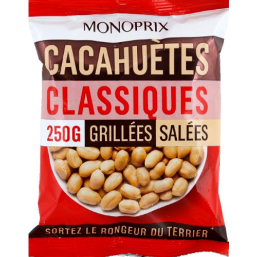 Monoprix Cacahuètes Grillées & Salées 250g