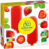 Monoprix Bio 5 Bâtonnets Fraise Sorbet Plein Fruit 300g