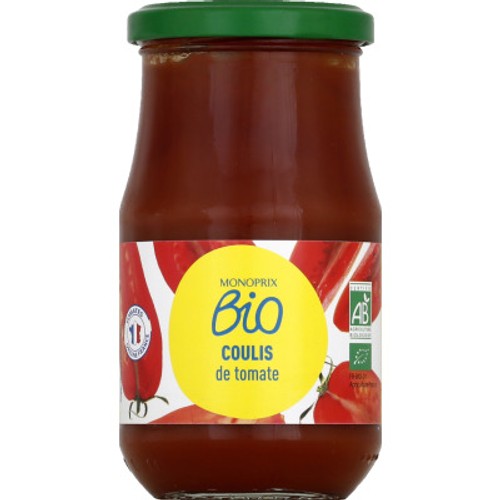 Monoprix Bio Coulis de tomate  350g