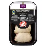Monoprix Gourmet Hauts de cuisse de Poulet fermier blanc du Gers Label rouge x4 pièces 600g