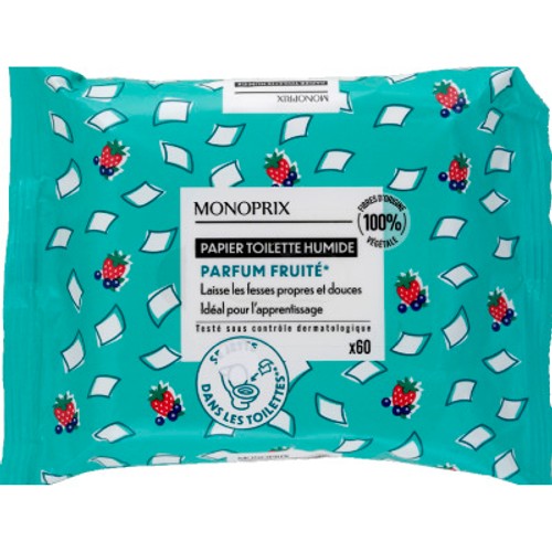 Monoprix Bébé Papier Toilette Humide x60