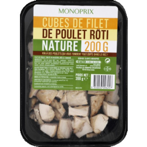 Monoprix Cube De Poulet Roti Nature 200g