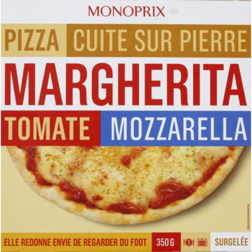 Monoprix Pizza Margherita Surgelée 350g