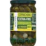 Monoprix Cornichons extra-fins croquants au vinaigre 360g