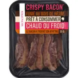 Monoprix Crispy bacon fumé au bois de hêtre 55g