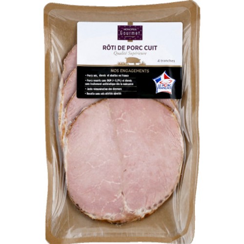 Monoprix Gourmet Porc Roti x4 160g