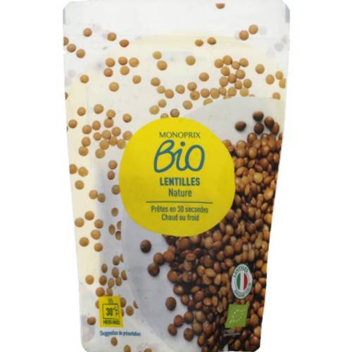 Monoprix Bio Lentilles nature 120g