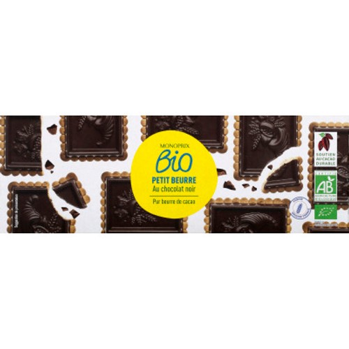 Monoprix Bio Petit Beurre au chocolat noir 150g