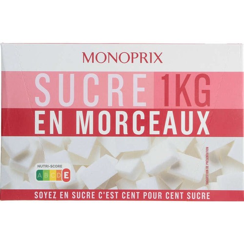 Monoprix Sucre en morceaux 1kg