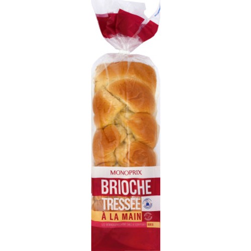 Monoprix Brioche Tressée Aux Œufs Frais 600g