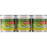 Monoprix Petits Pois à l'Etuvée Extra-Fins 3x140g