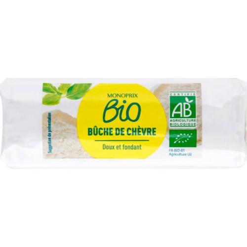 Monoprix Bio Bûche de chèvre 180g