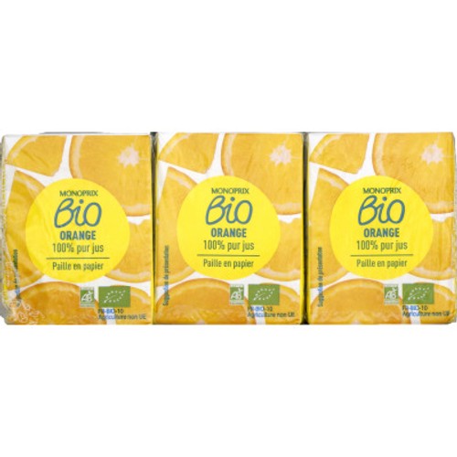 Monoprix Bio 100% Jus d'Orange 6x20cl