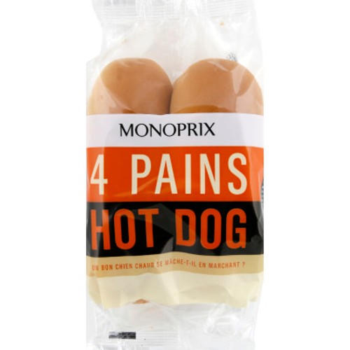 Monoprix Pains Hot Dog 250g