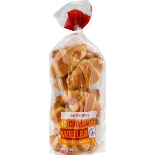 Monoprix Croissants moelleux x10